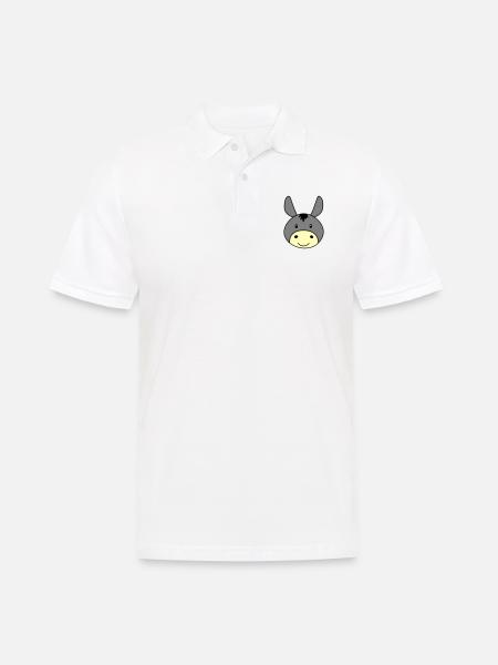 Âne mignon - Polo Homme - blanc