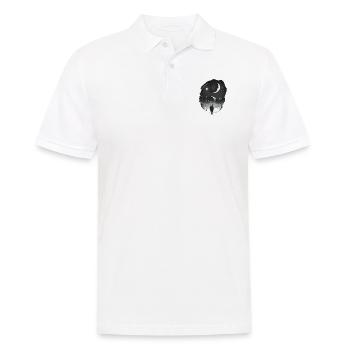 Randonneurs au clair de lune, aventure, randonnée pédestre - Polo Homme - blanc - Devant - Kai (181cm)