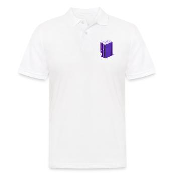 Lecteur Amoureux du livre Lire des livres Cadeau - Polo Homme - blanc - Devant - Kai (181cm)