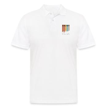New York The City That Never Sleeps - Männer Poloshirt - Weiß - Vorne - Kai (181cm)