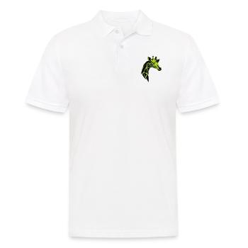 giraffe - Men's Polo Shirt - white - Front - Kai (181cm)