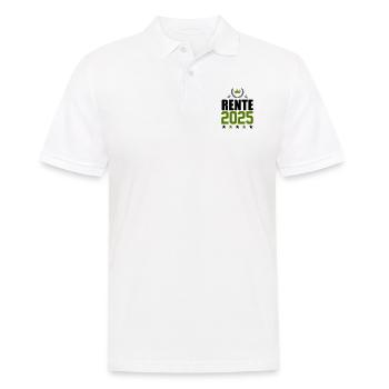 rente 2025 - Männer Poloshirt - Weiß - Vorne - Kai (181cm)