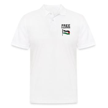 FREE Palestine flag | Gaza - Men's Polo Shirt - white - Front - Kai (181cm)