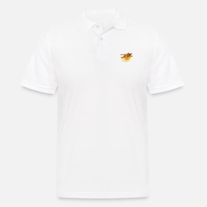 Schokolade hat wenig Vitamine - Männer Poloshirt - Weiß