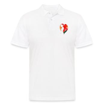 Blumen Frauen Mädchen Mode Design Kunst Weiblicher Stil - Männer Poloshirt - Weiß - Vorne - Kai (181cm)