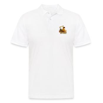 NiCht Jetzt - denk Quak an Urlaub Ente - Männer Poloshirt - Weiß - Vorne - Kai (181cm)