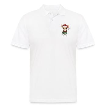Chihuahua Hund Weihnachten - Männer Poloshirt - Weiß - Vorne - Kai (181cm)