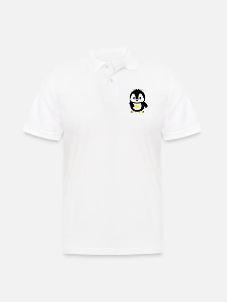 Pingouin mignon - Polo Homme - blanc
