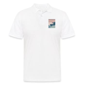 Pastell Muster Abstrakte Formen Kunst Wolken Farbe - Männer Poloshirt - Weiß - Vorne - Kai (181cm)