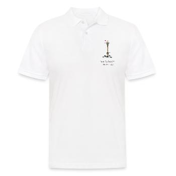 Giraffe - nen Scheiss muss ich! schwarz - Männer Poloshirt - Weiß - Vorne - Kai (181cm)