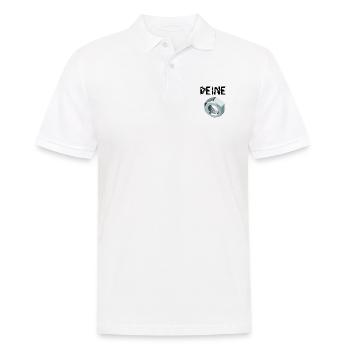 Deine Mutter - Männer Poloshirt - Weiß - Vorne - Kai (181cm)