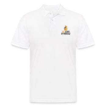 Biene - Männer Poloshirt - Weiß - Vorne - Kai (181cm)