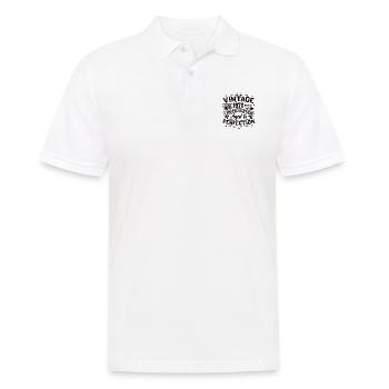 Vintage 1978 78 Birthday Retro Vintage Gift - Men's Polo Shirt - white - Front - Kai (181cm)