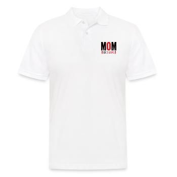 Mama Von Zwei Jungs Mutter Muttertag - Männer Poloshirt - Weiß - Vorne - Kai (181cm)