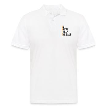 Bassiste Musique Bassiste Musicien Guitare basse - Polo Homme - blanc - Devant - Kai (181cm)