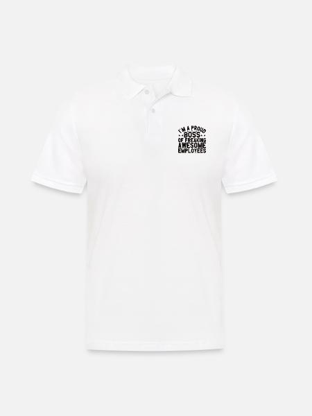 Bester Geschäftsführer Mitarbeiter Unternehmer - Männer Poloshirt - Weiß