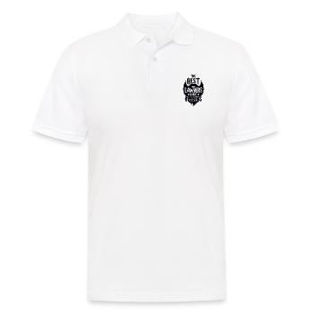 Avocat barbu Moustache Avocat Bart Gift - Polo Homme - blanc - Devant - Kai (181cm)