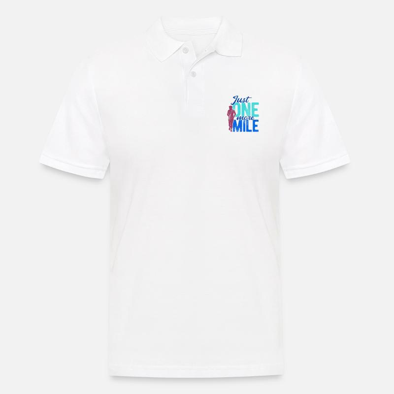Läufer Joggen - Männer Poloshirt - Weiß