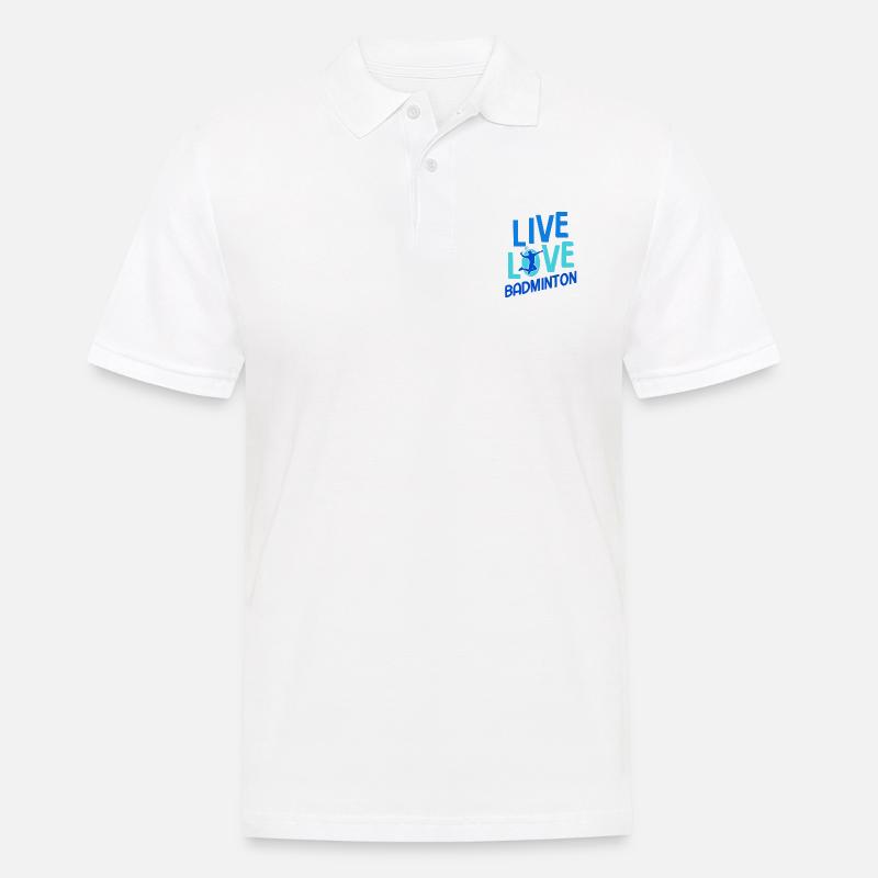 Badminton - Männer Poloshirt - Weiß