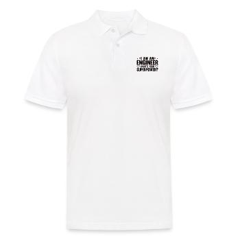 Ingenieur Gehirn Maschinenbau Elektrotechnik Mathe - Männer Poloshirt - Weiß - Vorne - Kai (181cm)