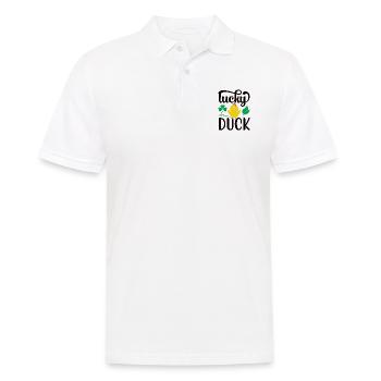 Entenfamilie Gummienten Badeente Entchen - Männer Poloshirt - Weiß - Vorne - Kai (181cm)