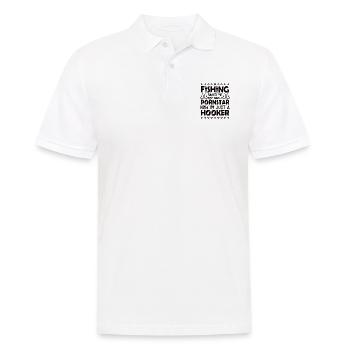 Thérapie Pêche de lac Carpe de lac Pêcheur Appât - Polo Homme - blanc - Devant - Kai (181cm)