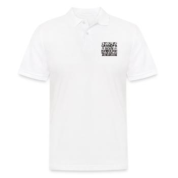 Grand-père la mauvaise influence - Polo Homme - blanc - Devant - Kai (181cm)