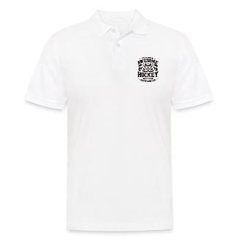 Cadeau sportif d’équipe du club de hockey sur glace - Polo Homme - blanc - Devant - Kai (181cm)