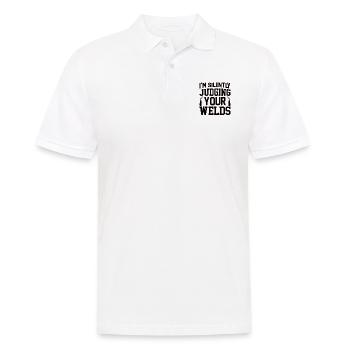 Welder Profession Heat Steel Gas TIG MAG Welding - Men's Polo Shirt - white - Front - Kai (181cm)