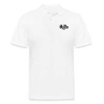 Kaffee Sarkasmus Freunde Glück Freude Cappuccino - Männer Poloshirt - Weiß - Vorne - Kai (181cm)