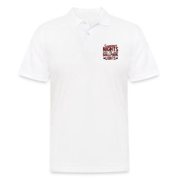 Baseball - Männer Poloshirt - Weiß - Vorne - Kai (181cm)