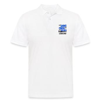 Maschinen-Bediener Maschinenführer Machinist - Männer Poloshirt - Weiß - Vorne - Kai (181cm)