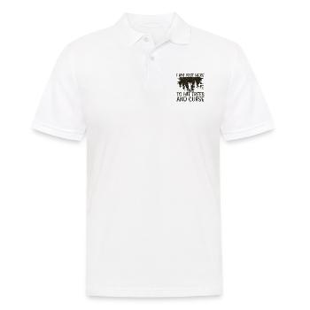 Golf Golfer Gift Hobby Club Quote - Men's Polo Shirt - white - Front - Kai (181cm)