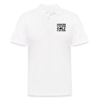 Die Golf Oma Grossmutter - Männer Poloshirt - Weiß - Vorne - Kai (181cm)