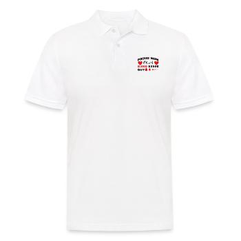 Blutspende Blutspenden Blutspender Mama Sohn - Männer Poloshirt - Weiß - Vorne - Kai (181cm)