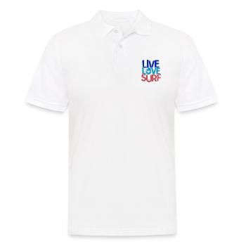 Surfen Wellenreiten Für Surfing - Männer Poloshirt - Weiß - Vorne - Kai (181cm)