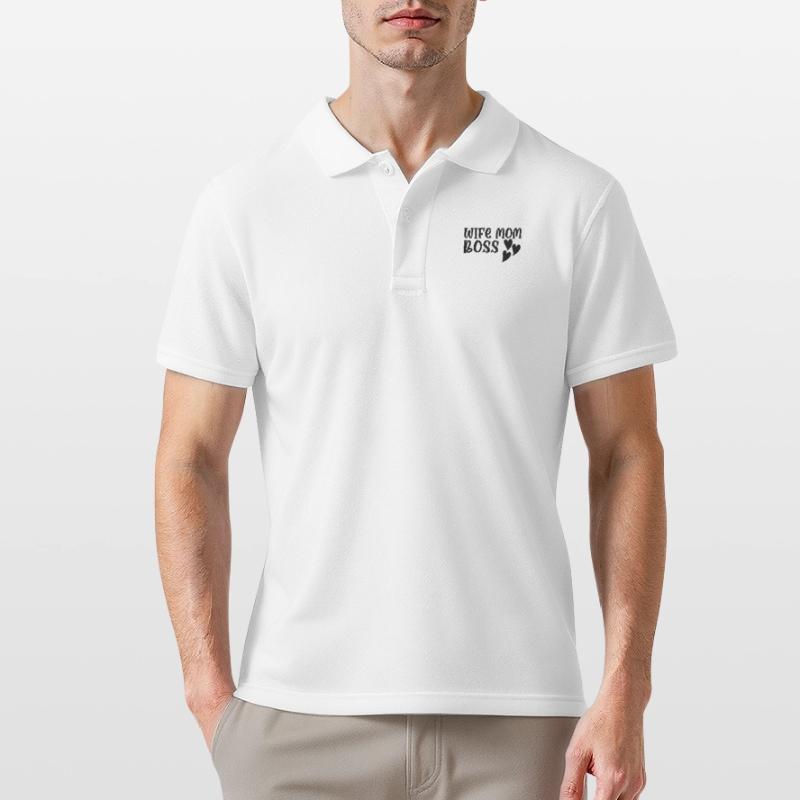 Mutter Ehefrau Boss Muttertag Beste Mama Frau Chef Männer Poloshirt