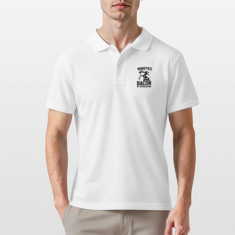 Robot Programmer Automation Technician Men's Polo Shirt