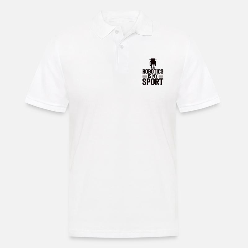 Roboter Programmierer Automatisierungstechniker - Männer Poloshirt - Weiß