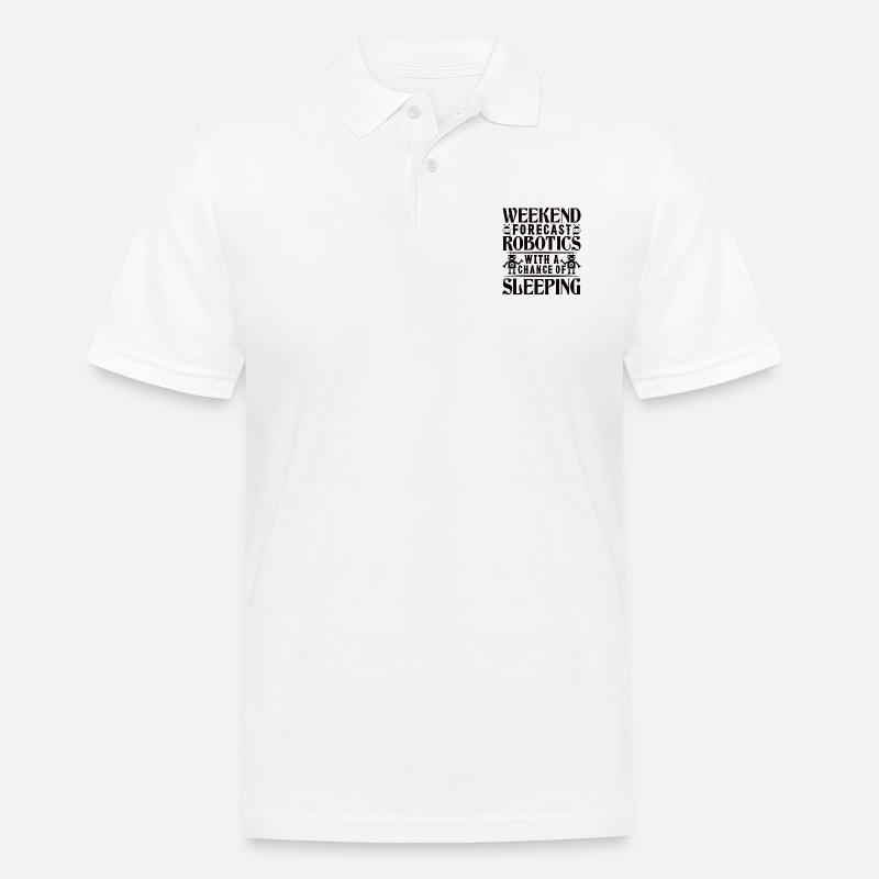 Roboter Programmierer Automatisierungstechniker - Männer Poloshirt - Weiß