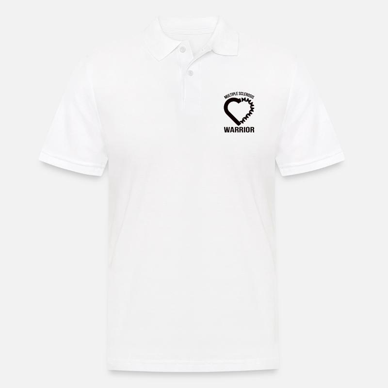 Multiple Sklerose Awareness - Männer Poloshirt - Weiß