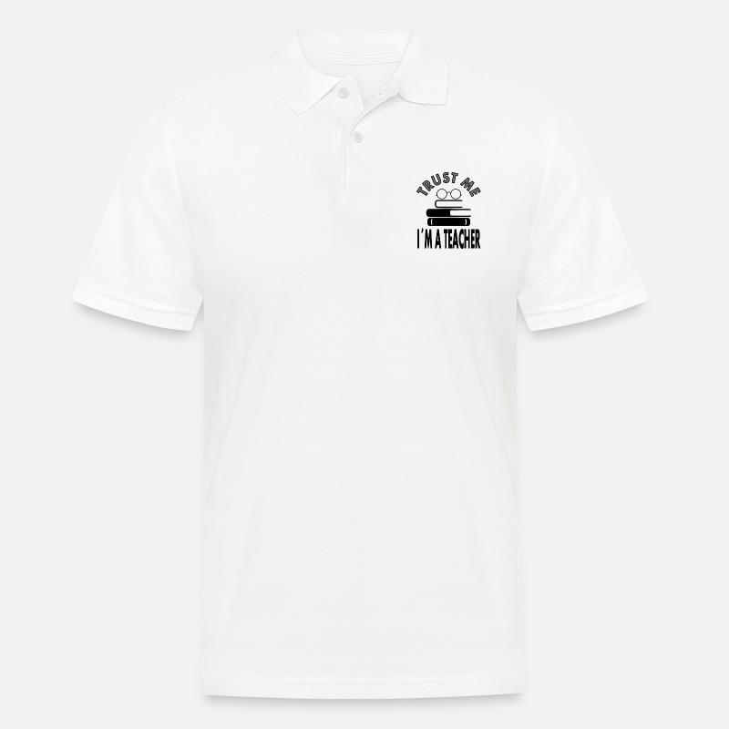 Enseignant Enseignant Enseignant Idée cadeau enseignant enseignant - Polo Homme - blanc
