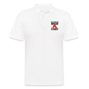 Grappling Martial Arts Wrestling - Männer Poloshirt - Weiß - Vorne - Kai (181cm)