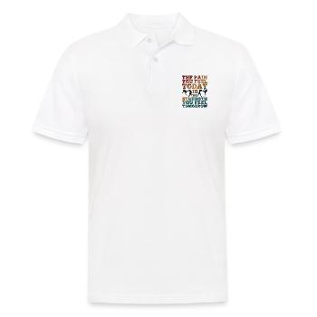Kickboxing - Männer Poloshirt - Weiß - Vorne - Kai (181cm)