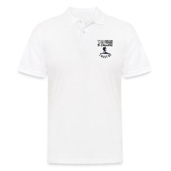 alpinisme, alpinisme, escalade, alpinisme, alpinisme - Polo Homme - blanc - Devant - Kai (181cm)