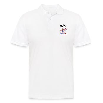 Licorne disant non Garçon et fille Créature mythique - Polo Homme - blanc - Devant - Kai (181cm)