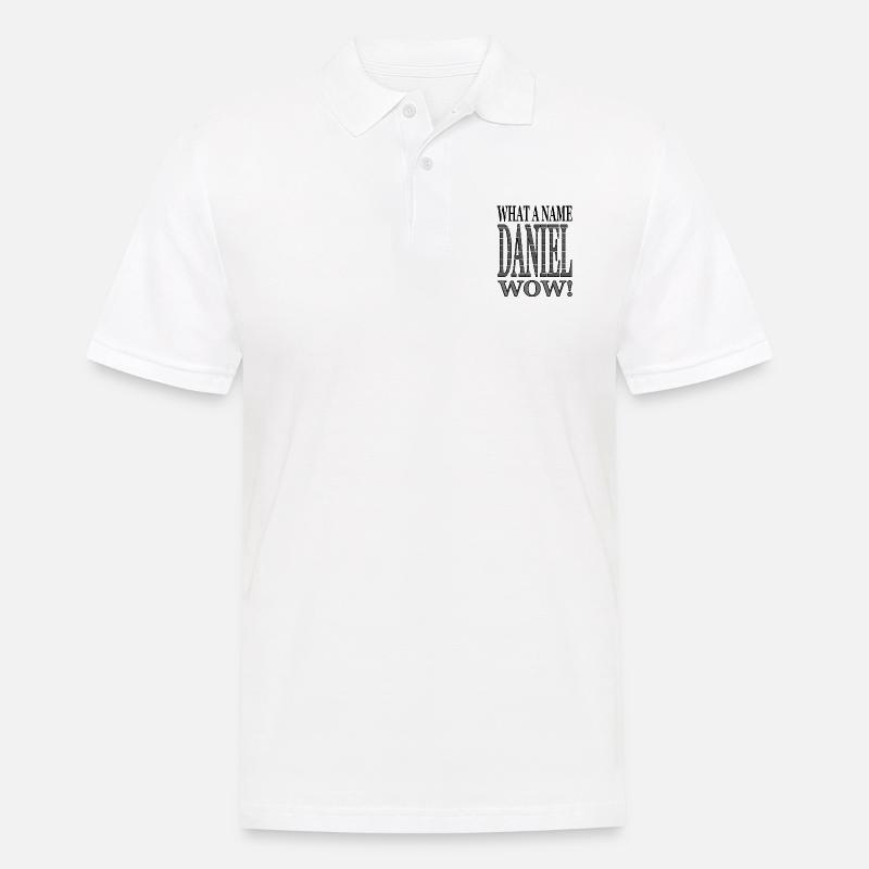 I'm Daniel My name is Daniel First name Daniel - Men's Polo Shirt - white