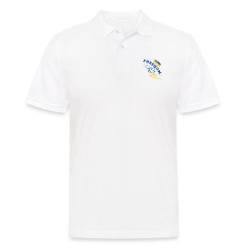 Ukraine Frieden Flagge Taube russland Krieg Peace - Männer Poloshirt - Weiß - Vorne - Kai (181cm)