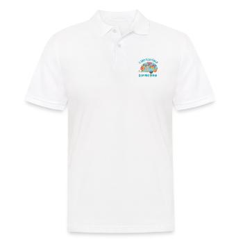 Wohnwagen Camptastisch Camping Queen - Männer Poloshirt - Weiß - Vorne - Kai (181cm)