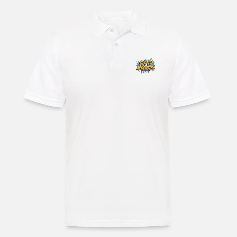 Super Michael - Polo da uomo - bianco